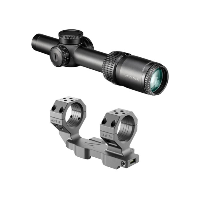 VORTEX Strike Eagle 1-8×24 FFP EBR-8 Levitas Bundle kit