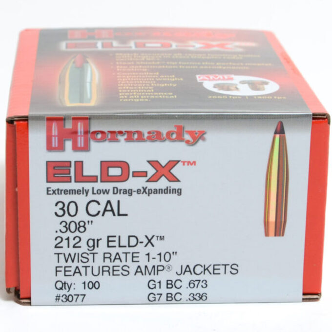 Hornady .30 ELD-X 212gr Proiettili