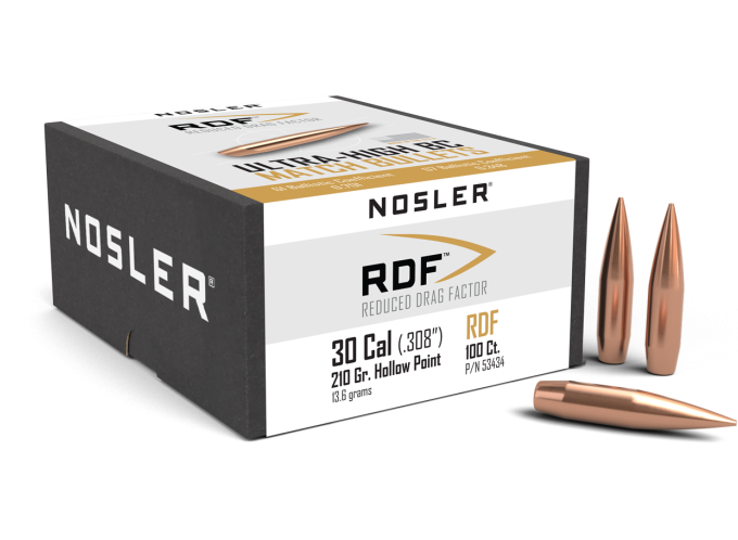 Nosler .30 RDF HPBT 210gr Proiettili