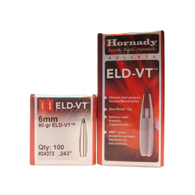 Hornady 6mm ELD-VT 80gr Bullets