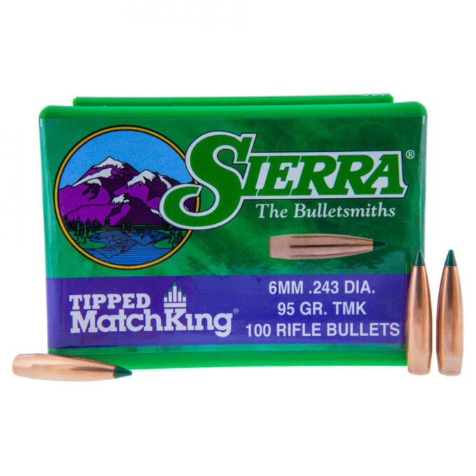 Sierra 6mm Match King HPBT 95gr Bullets