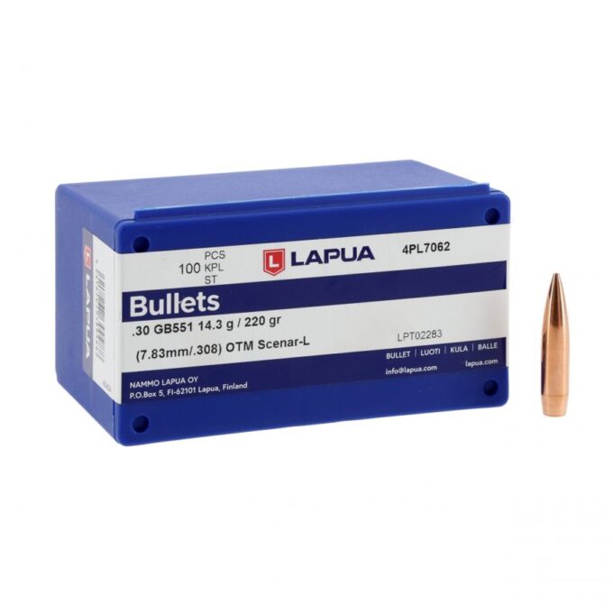 Lapua .30 Scenar-L HPBT 220gr Bullets