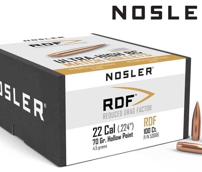 Nosler .22 RDF HPBT 70gr Bullets